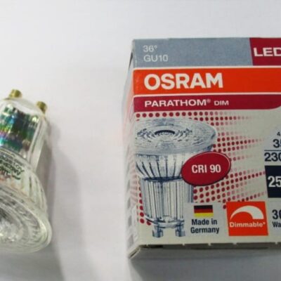 LAMPE A LED GU10 240VCA 3.7W BLANC CHAUD