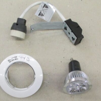 KIT ECLAIRAGE LED GU10 5W SPOT BLANC